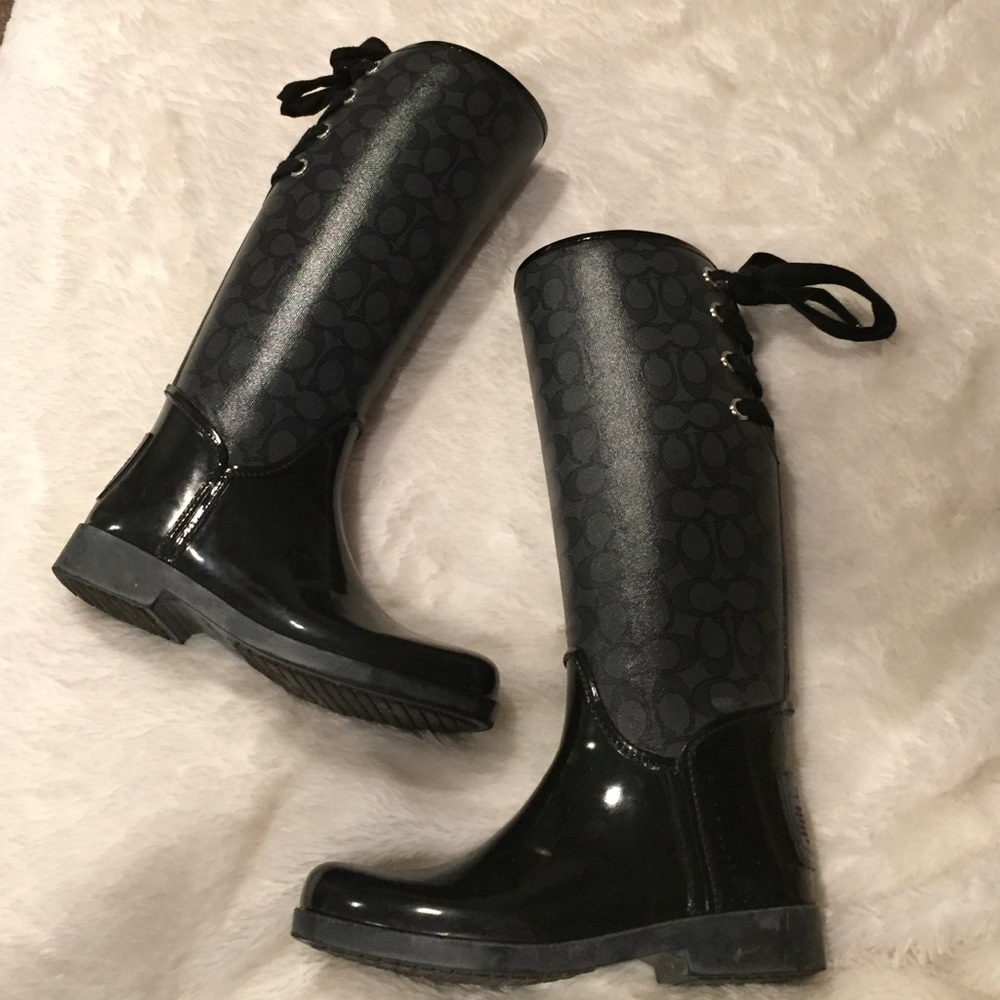 Coach rain boots